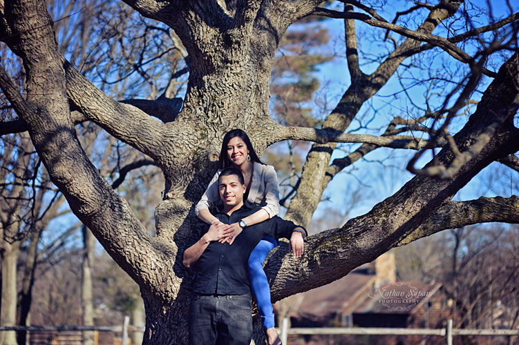 Engagement shoot Rutgers Garden New Brunswick NJ